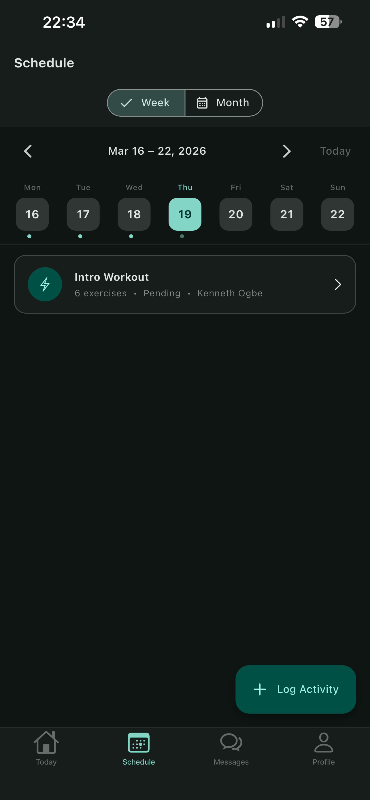 ProtocolHQ athlete app screen 2