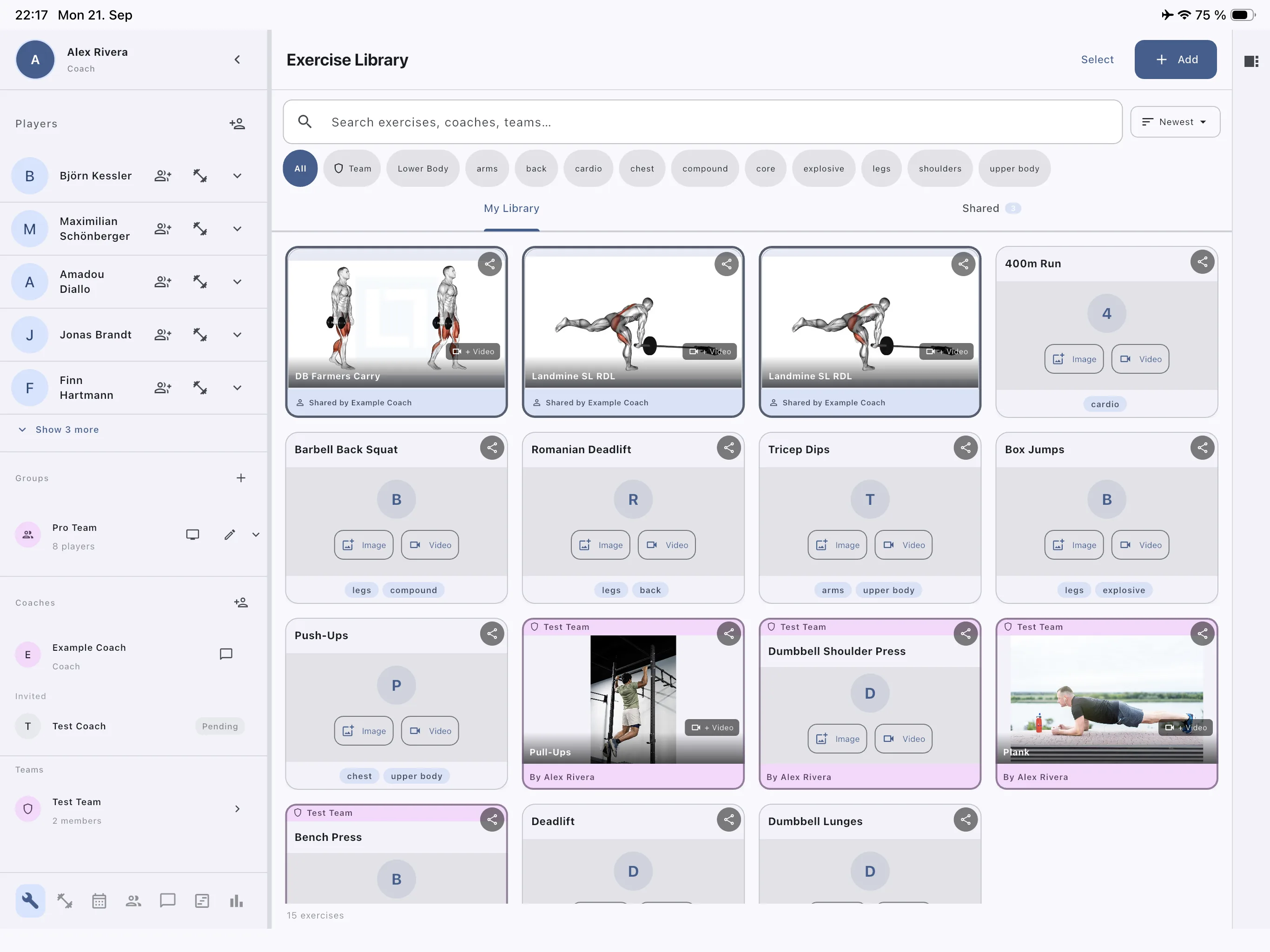 Exercise Library