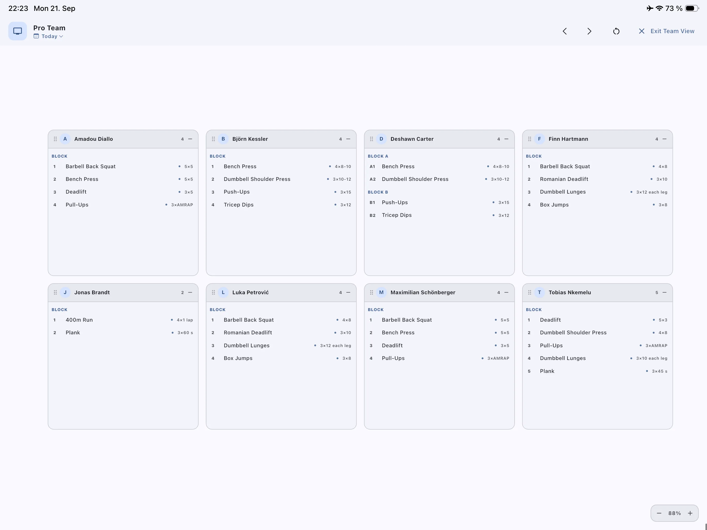 ProtocolHQ Live Team View