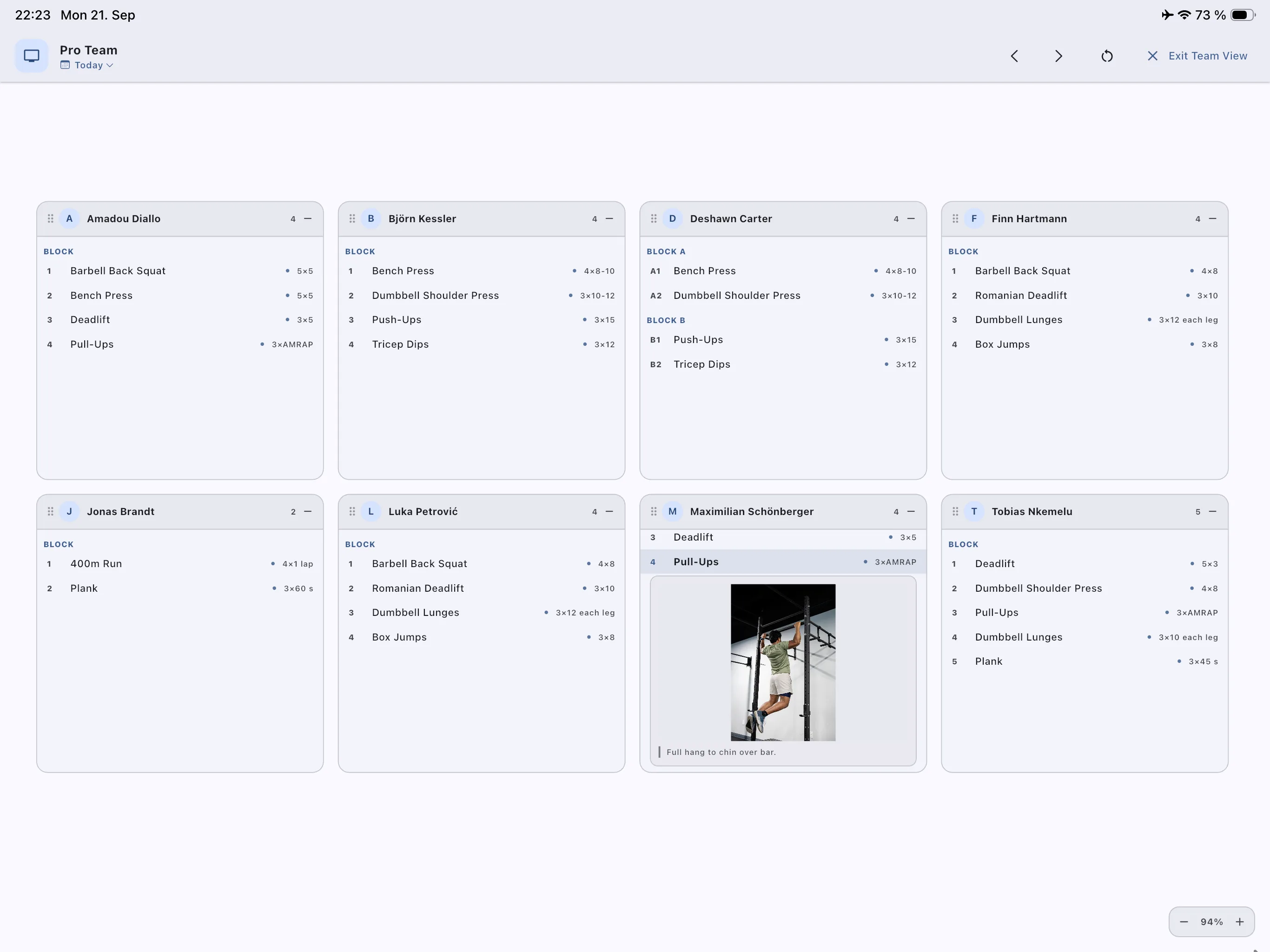 Live Team View – media drawer